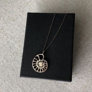 Kappa Delta Nautilus Shell Pendant Necklace